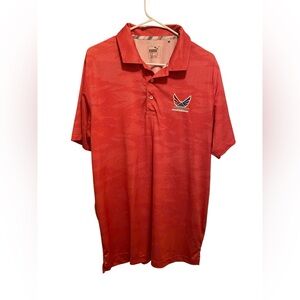 Puma Red Polo Shirt. Volition America collab. Size‎ medium. Good condition